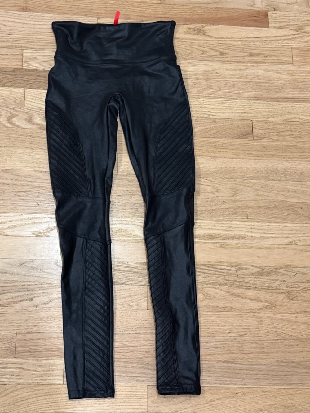 Spanx moto leggings biker black small